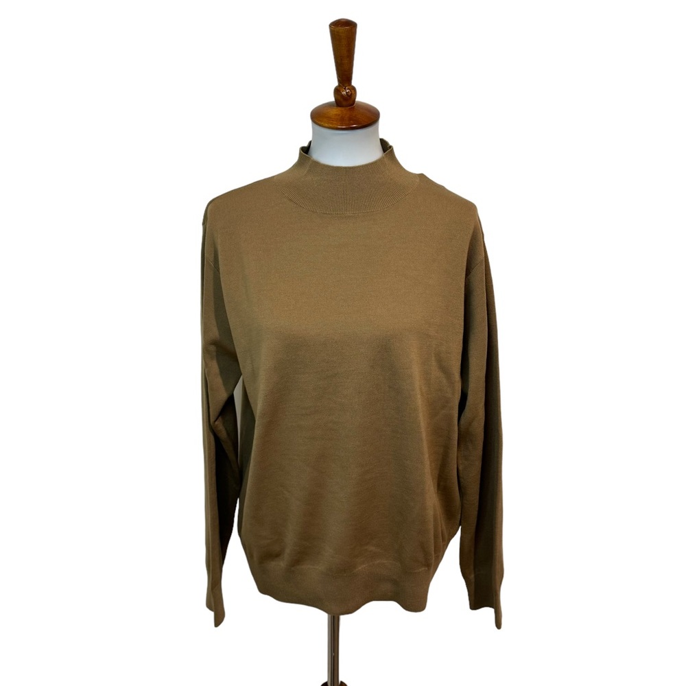NWT Seventy Venezia Wool Sweater Tan Size 50 XL